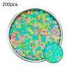 Glow-in-the-Dark Pebbles Mixed Colors 1cm Luminous Garden Stones Colorful Aquarium Stones Resin Glowing Pebbles for Outdoor Landscaping Walkways