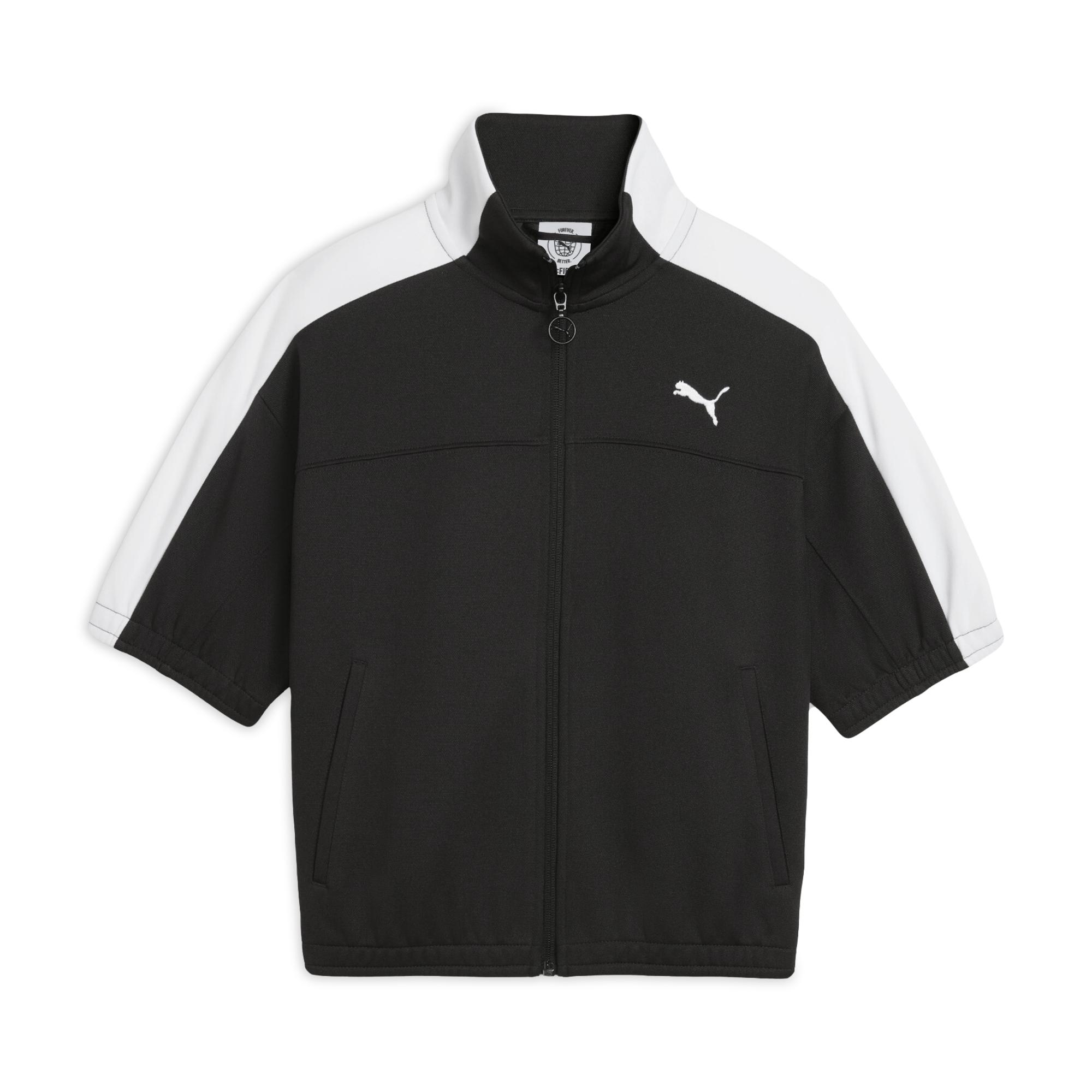 PUMA T7 Jackets Women s Black Stand Collar Moderate Other 636871-01 M