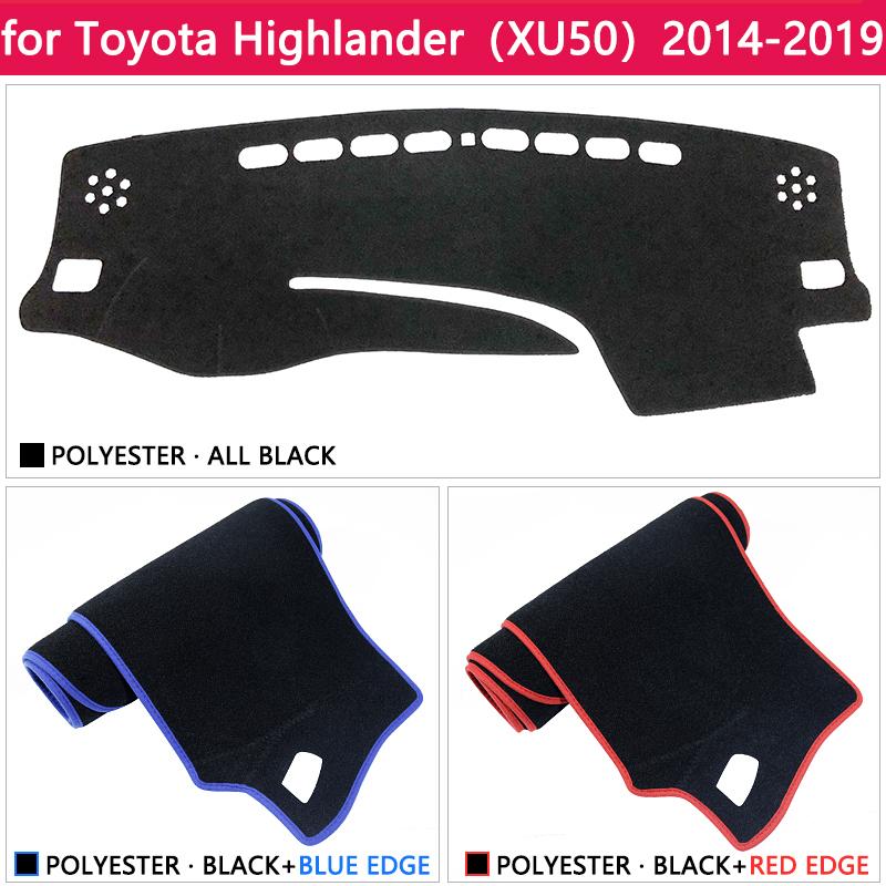 for Toyota Highlander XU50 Kluger 2014~ Anti-Slip Mat Dashboard Cover Pad Sunshade Dashmat Carpet Accessories 2015 2017 2018