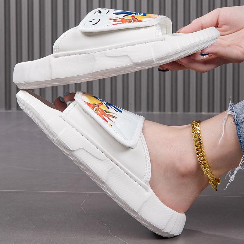 TUINANLE Summer Shoes Women Sandals Slippers Painted-on Comfortable Slip-on Casual Sandal Fashion Unisex Shoes Men