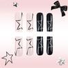 24 Pezzi Stelle Adesive per Unghie Cuore Unghia Artificiale 3D Fiocchi Unghia Finta Unghia Press-On Lucida Unghia Anatra per Donna Ragazze