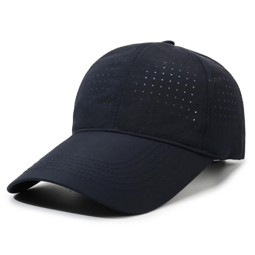 

Creative Gift Quick Drying Baseball Cap Breathable Polyester Outdoor Hat Lightweight Visor Cap темно-синього кольору