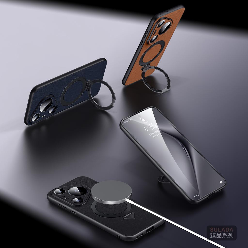 Huawei P11pro Mobile Phone Case Leather Pura11ultra Magnetic Bracket Pura11Pro + Business Case