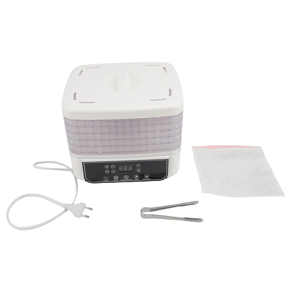 Food Dehydrator 160W 5 Trays LED Screen Dehydrated Dryer with Timer for Jerky Dog Treats Meat Fruit
