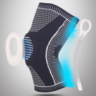 Genouillère de Compression Professionnelle Support Protecteur Genouillères de Sport Genouillères en Silicone pour Basket-ball Football Déchirure du Ménisque