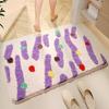 2025 Imitation Cashmere Carpet Water-Absorbent Foot Mat Fresh Style Carpet Dirt-Resistant Bathroom Household Non-Slip Foot Mat