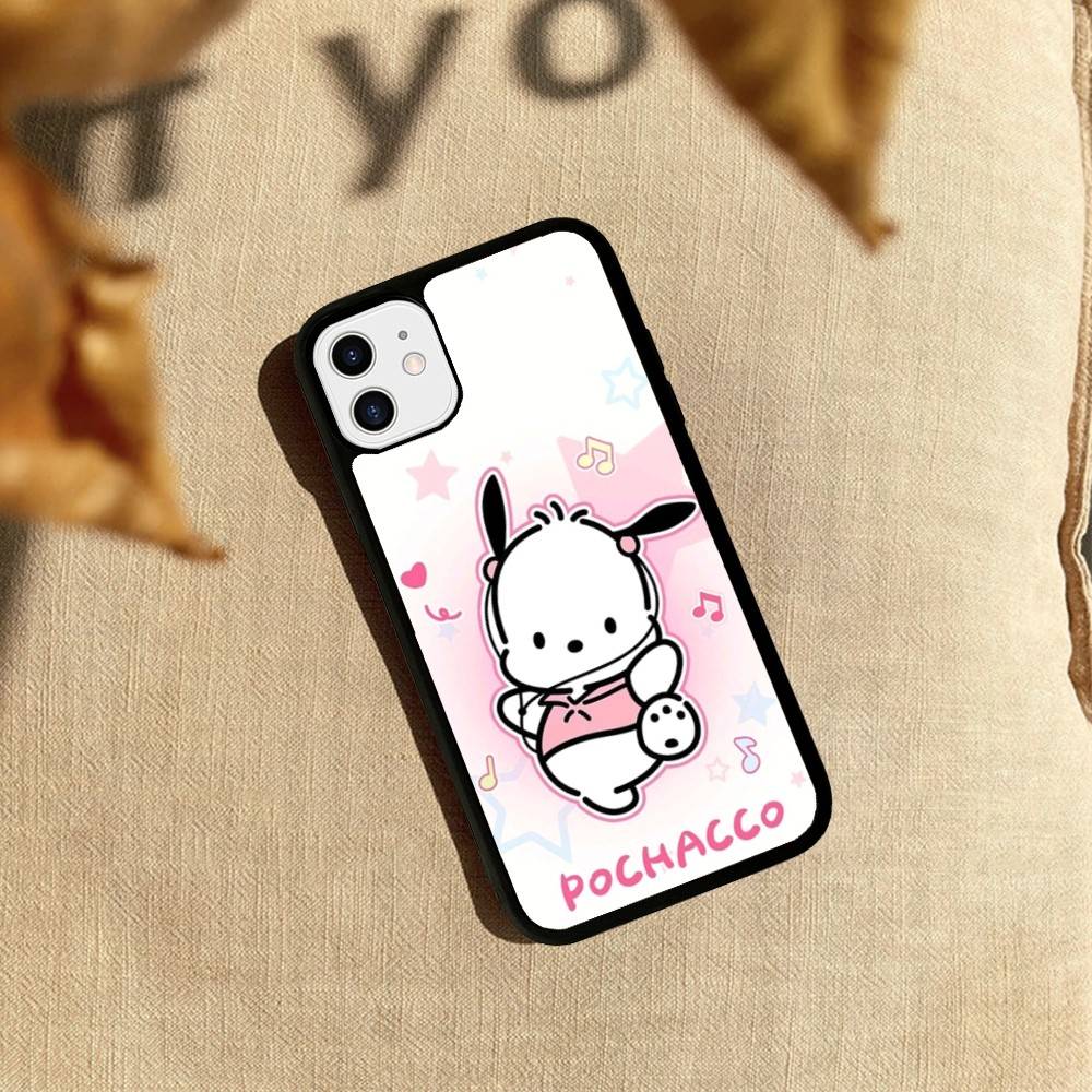 Cute P-Pochacco Phone Case For iPhone 17 Pro 16 Plus 16 Pro Max 15 14 13 12 11 PC+TPU Back Cover