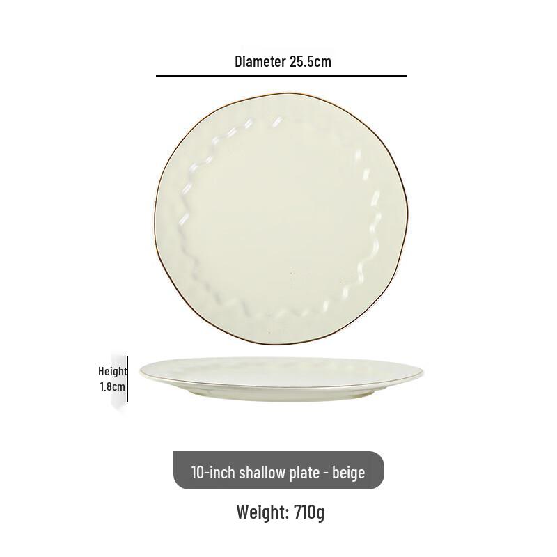 Nordic Gold Rim Ceramic Dinnerware Set