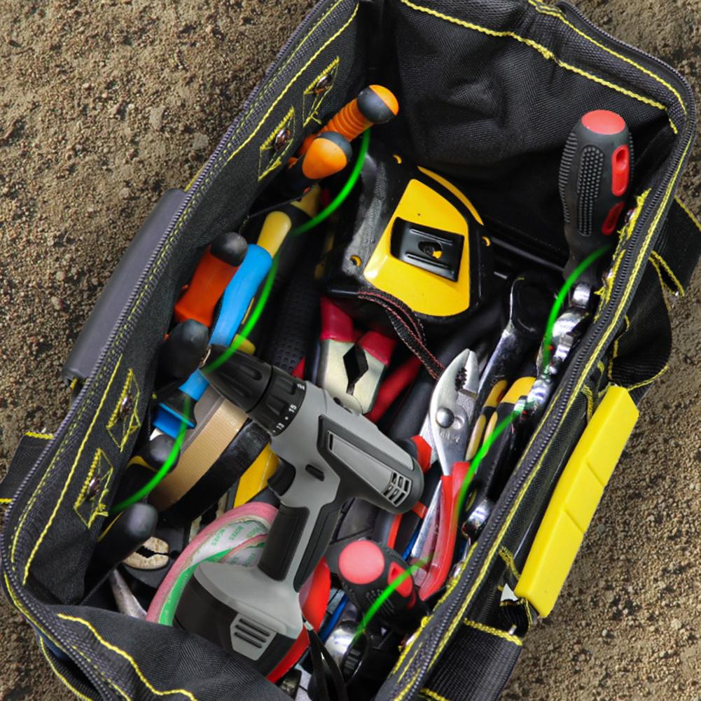 1pc Tool Bag Organiser Robust Storage Bag Electrical Canvas Thickening Waterproof Tote Bag Tool Hardware Storage Bag