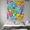 Care Bears Wall Tapestry Aesthetic Wall Hanging Printed Fabric Blanket Decorative Tapestries for Bedroom Living Room Home Decor