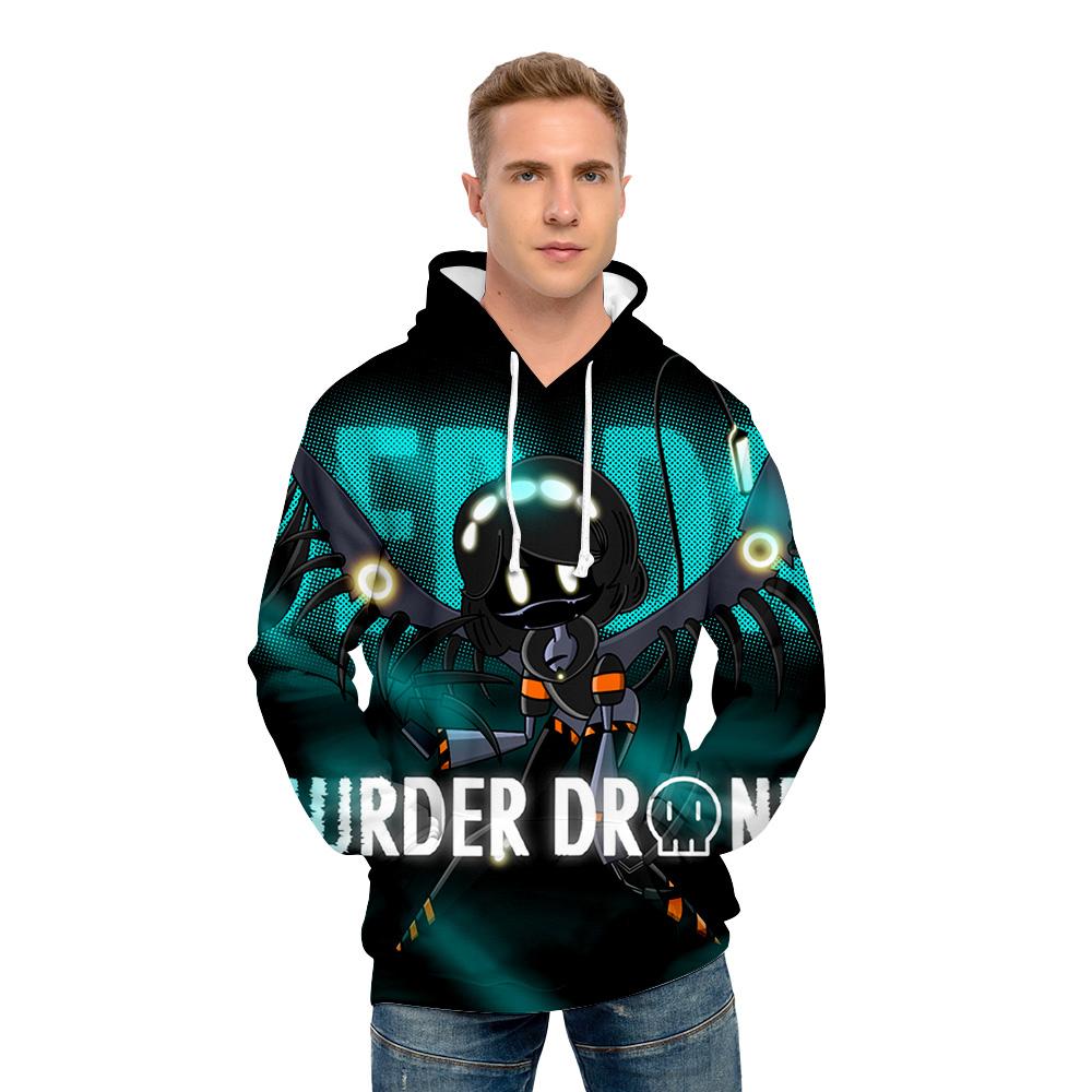 5 Colors Murder Drones Anime Hoodie Tie Dye Hoodie Streetwear Cartoon Printed Hooded Sweatshirt Men Women Cosplay Sports Pullovers