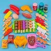 Kids' Role-Play BBQ Grill Toy Set with Skewers & Kitchen Accessories