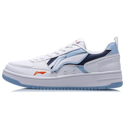 Li Ning Sea And Sichuan Low Top Skateboard Shoes Men's White Blue AGCT377-2