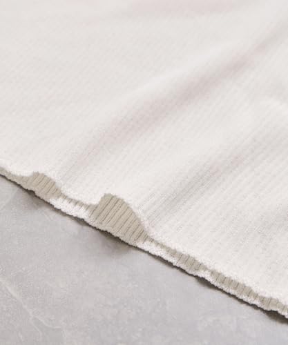 [BIS] Spitzengestrickter Pullover mit Bündchen, Hellgrau (08) F.