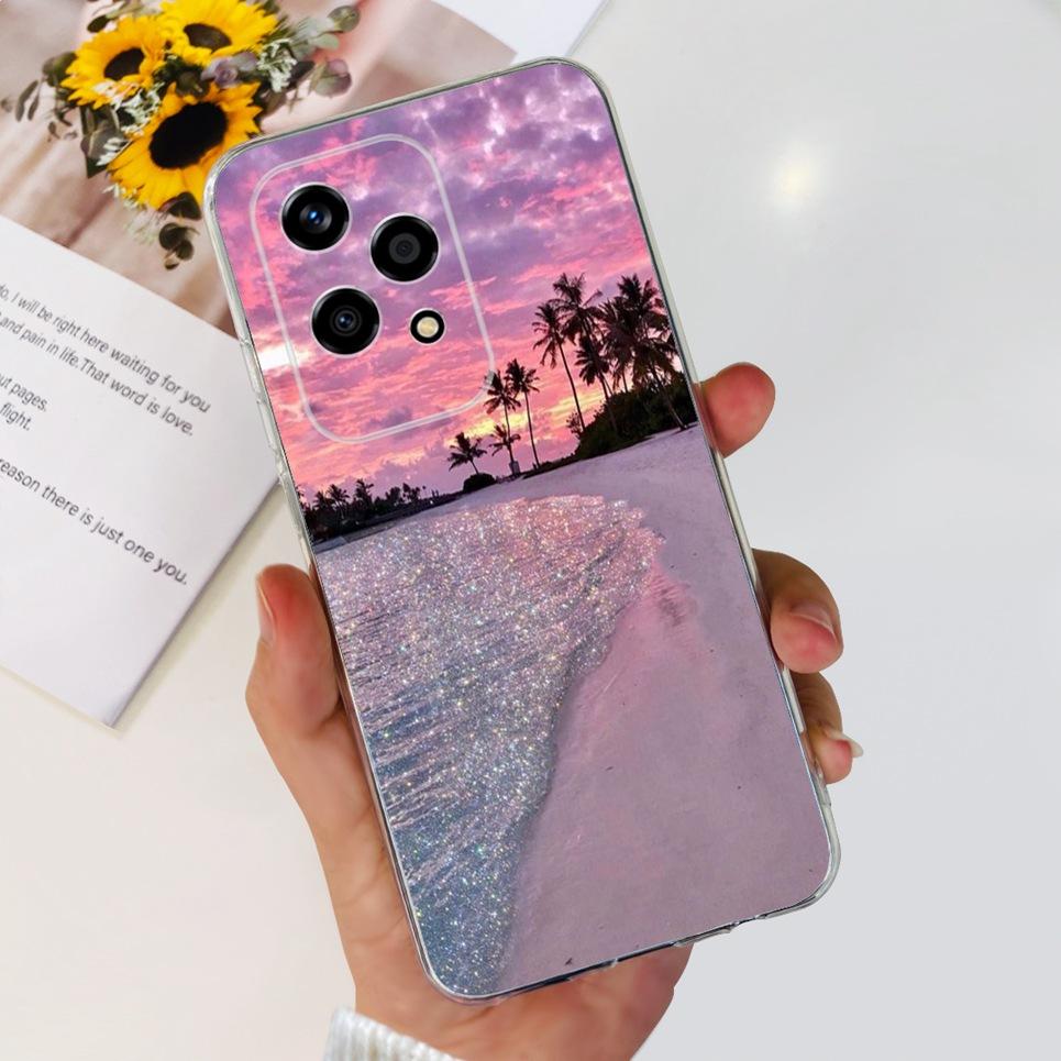 Flower Butterfly Women Fashion Back Cover For Huawei Honor 200 Lite Honor 200 Pro Phone Funda Transparent Soft TPU Honor200 Etui