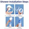 Rose Shower Head Water Filter Mixed with Vitamin C Dechlorination Shower Scented Filter Impurities Anti-scaling
