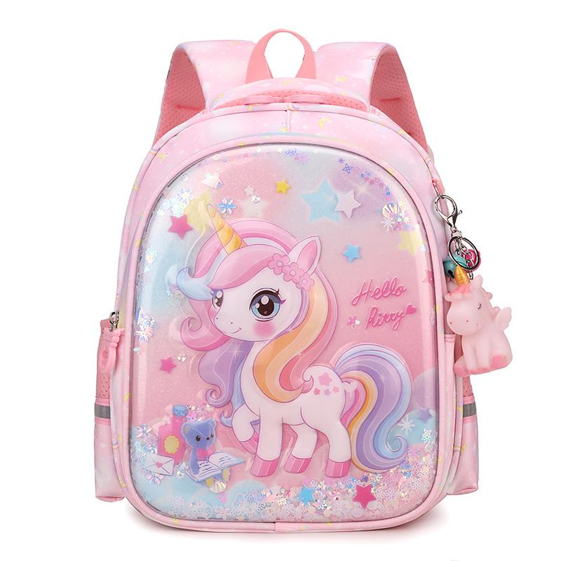 Children's Schoolbag Cute Kindergarten Schoolbag Girl Baby Burden Reduction Backpack First-class Primary School Schoolbag