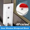 4Pcs/set Aluminum Alloy Door Window Windproof Block Dustproof Push-pull Window Buffer