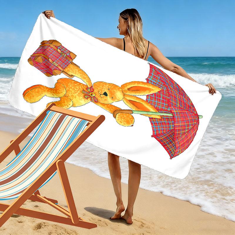 Felix Wonder Print Beach Towel, Large Soft Quick Dry Towel for Beach Camping Swimming