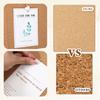 8 X 8 Inch Cork Boards Small 2 PCS Thick Cork Board Square Cork-Tile Self Adhesive Tiles for Home Office Wall Decorations