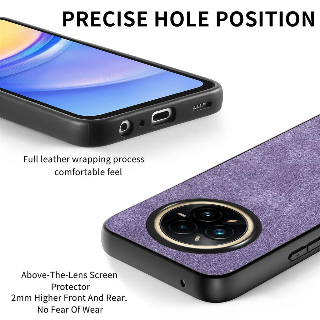 For Realme 14 Pro 5G Case Shockproof Slim Retro Leather Phone Back Cover