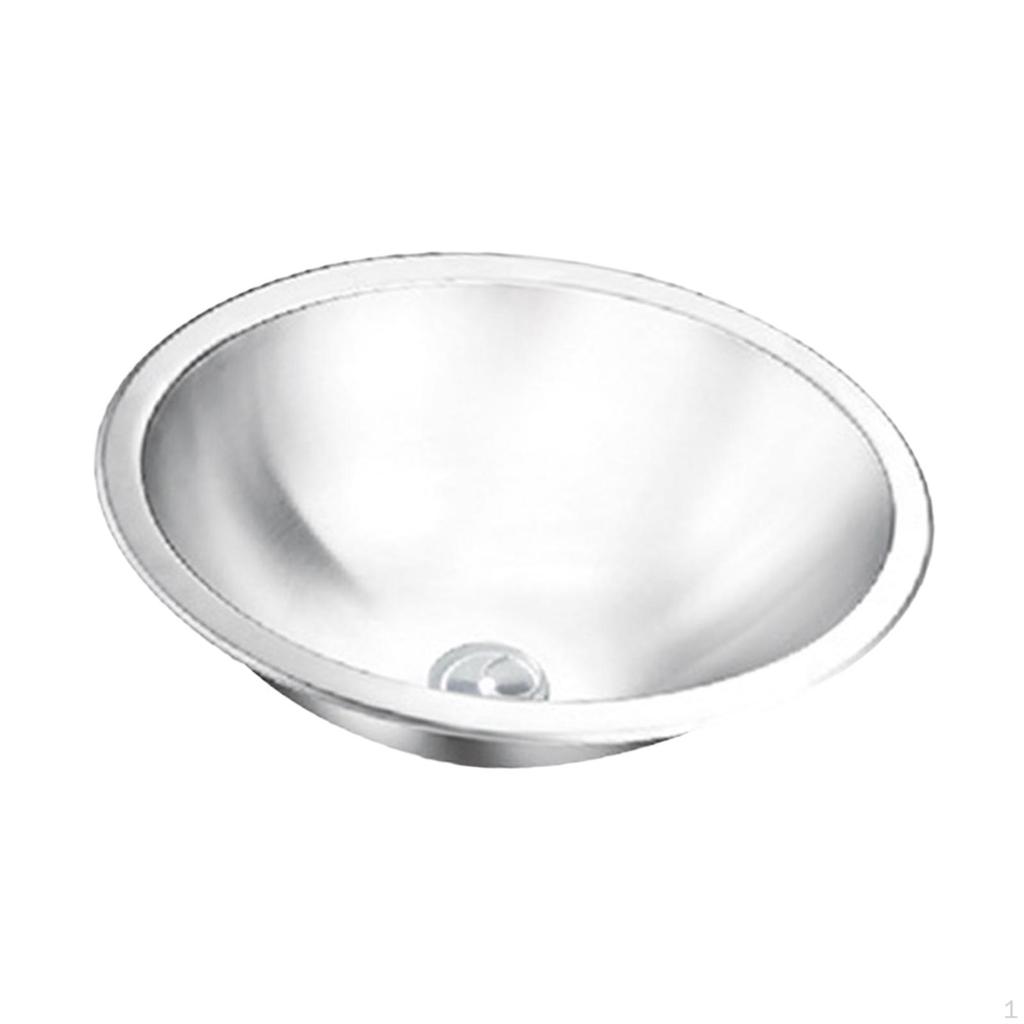 Undermount Kitchen Sink Fast Drainage Rustproof with Drain Hole Easy Cleaning Stainless