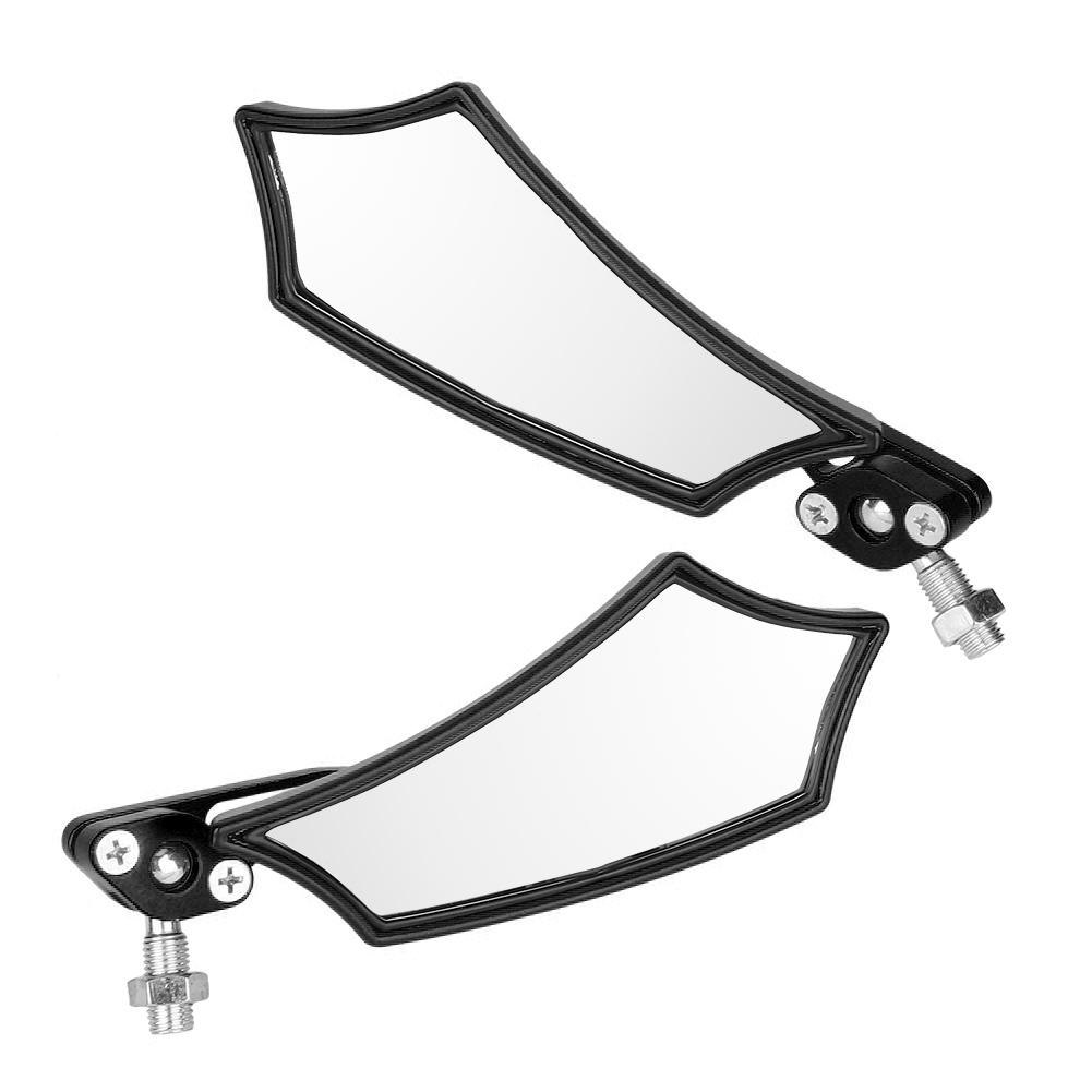 A Pair of Universal Motorcycle Motorbike Modified Accessories Rear View Rearview Mirror(Black)