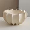 Ceramic Shell Fruit Bowl Textured snack bowl Afternoon tea serving Coffee table centerpiece bowl Decorative storage container