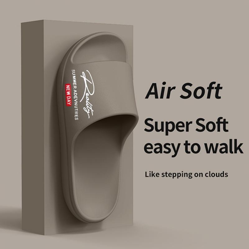 Men Summer Thick Sole Slide Slippers Casual Non Slip Indoor Outdoor Sandals