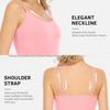 Sleeveless Women's Camisole with Chest Pads - Spaghetti Strap Tank Top, Wire-Free Cup, Ideal As Outerwear Base Layer or Yoga Sportswear