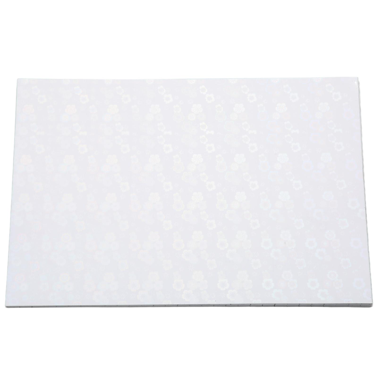 

50 шт. Голографические ламинированные листы А4 Яркие цвета Блестящие эффекты Голографические наклейки для фото Flower Style