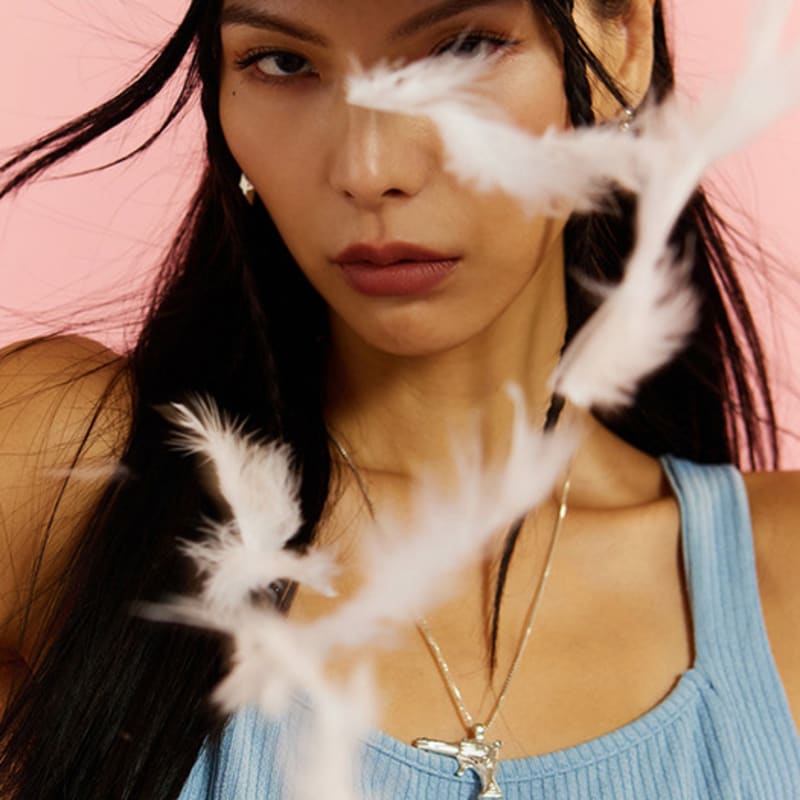 NIMBUS Love Gun Pendant Necklace (WH)