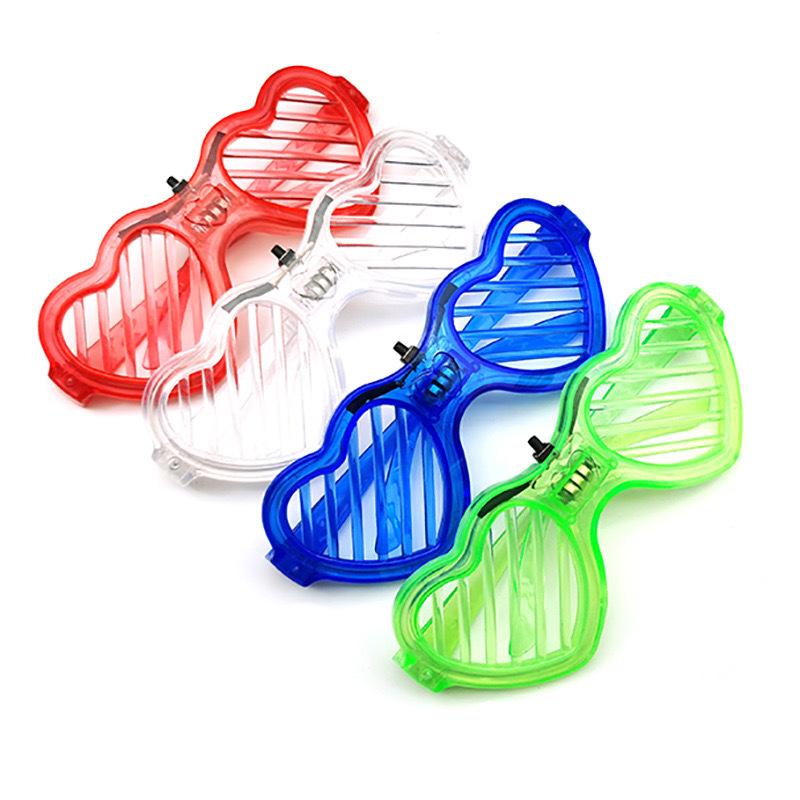 Occhiali a Lamelle Disco Illuminati - Accessori Lampeggianti per Vita Notturna Adulti