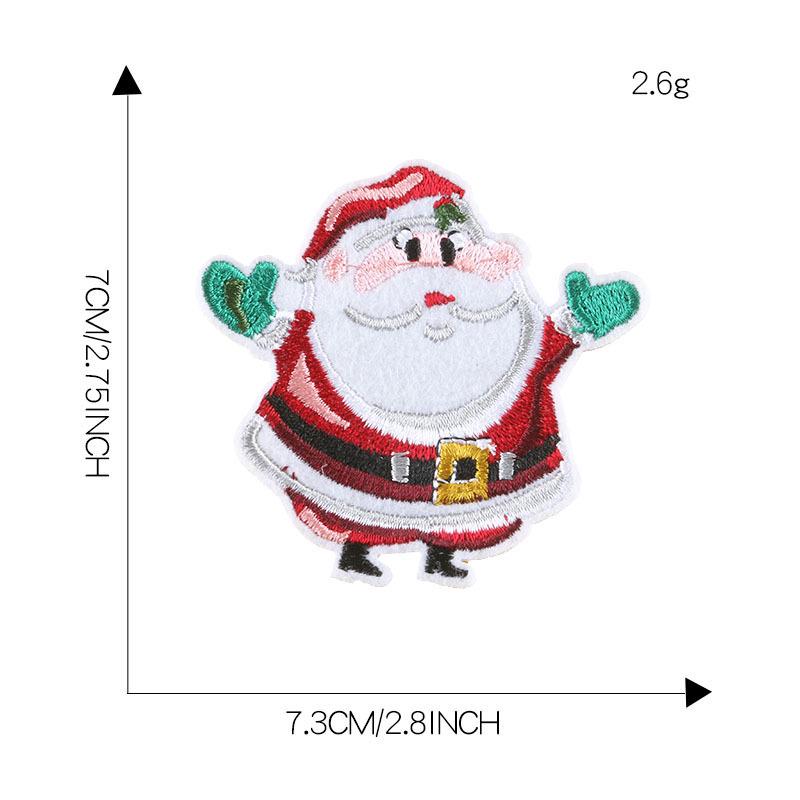 Dooku Embroidered Santa Claus & Tree Patch with Sequins - Clothing Accessory
