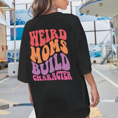 Seltsame Mütter Bauen Charakter Baumwolle T-Shirts Harajuku Mode T-shirt Straße Sommer Softtee Top Trend Atmungsaktive Casual T-shirt