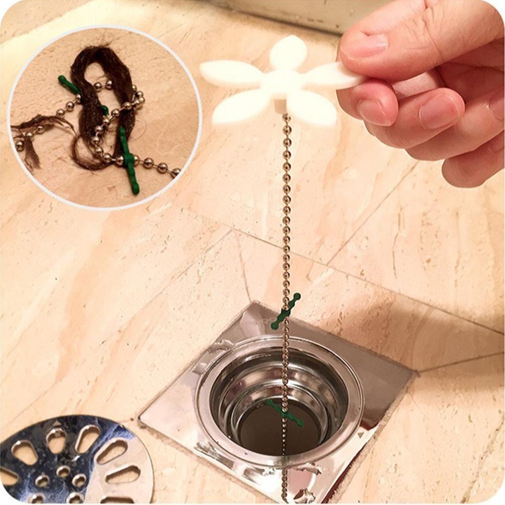 12 Pcs Flower Shape Drain Hair Catcher for Bathroom, Bathtub and Kitchen