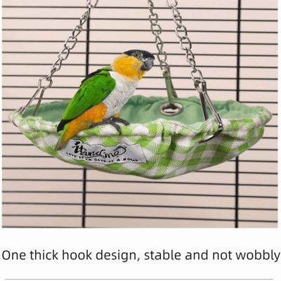 Parrot Swing Platform Waterproof Bird Hammock Bite Resistant Scratch Resistant Hanging Bird Nest Sturdy Bird Cage Bed Hatching