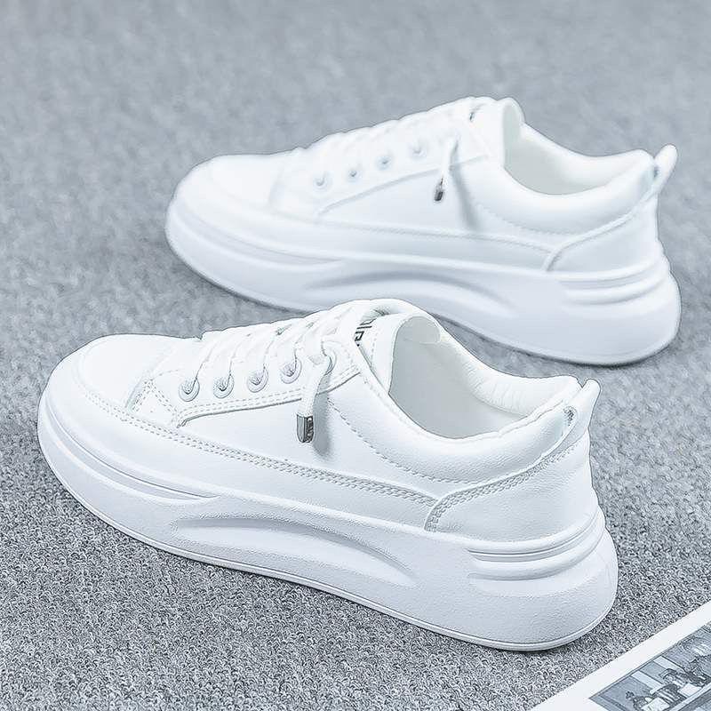 

Xiaobai shoes women s shoes 2025 spring and autumn new summer breathable versatile explosion platform dad sports board shoes white shoes 40 белый