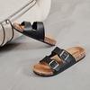 Men's Summer Cork Slippers 2025 - Thick Sole, Wear-Resistant, Birkenstock Style Beach Sandals