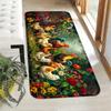 1Pcs Anti Fatigue Kitchen Rugs,  Rooster Print Waterproof Non-Slip Thick Cushioned Kitchen Mat Heavy Duty Comfort Standing Mat for Kitchen