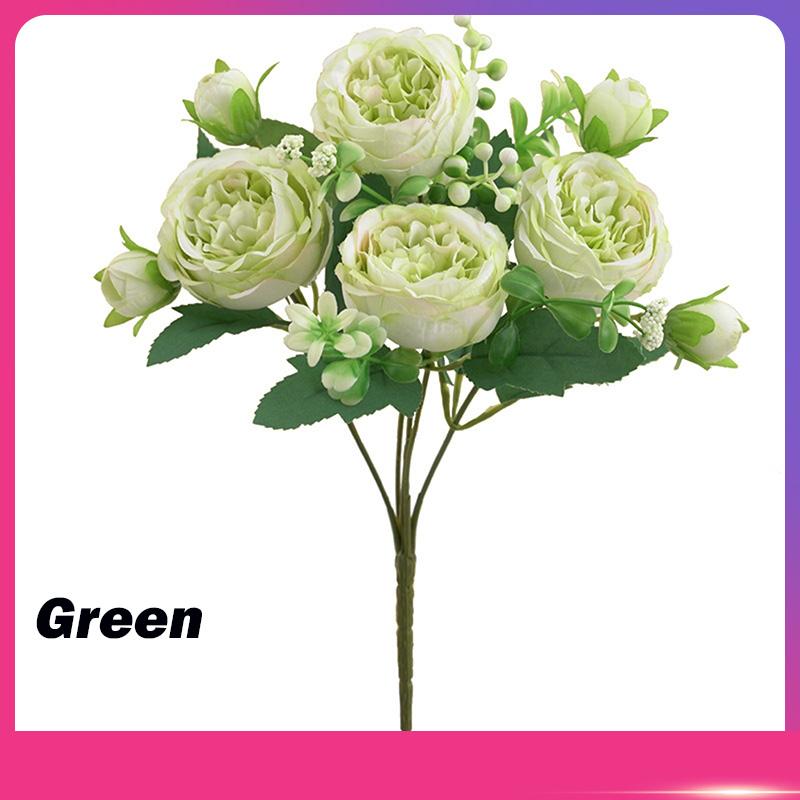 Herbst Künstliche Pfingstrose Blume Seidenrose Brautstrauß Hochzeit Zuhause Valentinstag Deko Accessoires Geschenk Kunstpflanze Hortensie