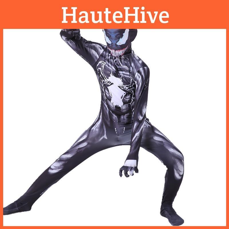 Cosplay Halloween Costume Venom Deadpool Tight Fitting Jumpsuit