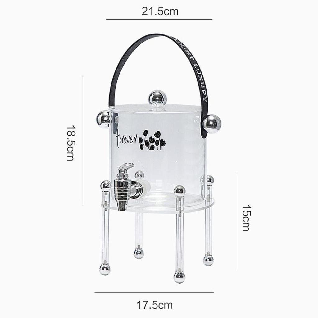 Beverage Dispenser with Spigot Cold Kettle Faucet Stand Large Capacity Drink