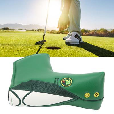 Golf Putter Headcover L Shaped Waterproof PU Golf Putter Head Cover Ideal Gift for Golfer Green