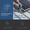 1Pc Solar Panel Mounting Brackets Flat Roof Photovoltaic Fixing Clamp Installation Accessories With Nuts Bolts