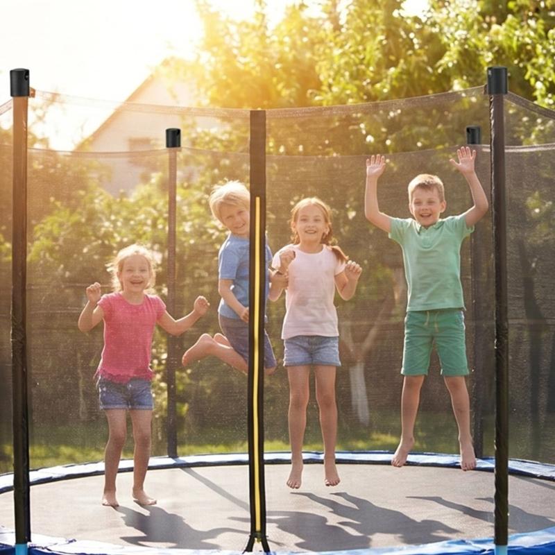 Trampoline Enclosure Poles Cover Replacement End Protector For Secure Jumping And Long Terms Performances Enduring