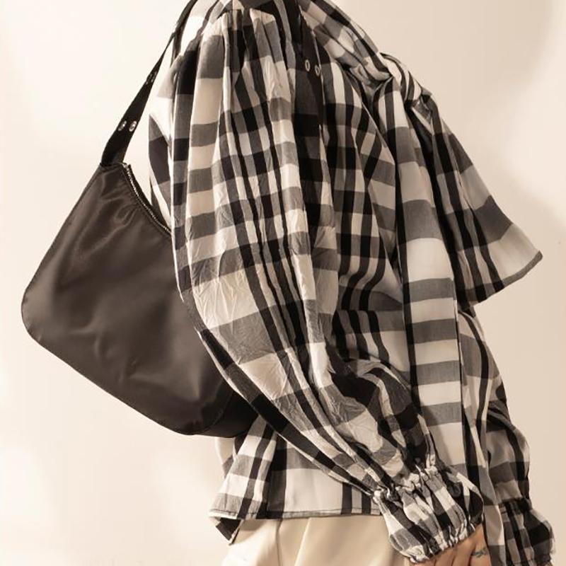 Jednoduché legální módní černé tašky přes rameno pro ženy voděodolné nylony crossbody malá messenger taška