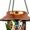 Outdoor Bird Feeder With LED Light Waterproof Garden Decor Bird Feeder Station For Balcony For Outdoor Yard Pathway Farm Patio
