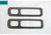 Black Titanium Stainless Steel Speaker Cover for Dongfeng Yipai M8 - Front Panel & Middle Triangle Interior Modification