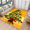 Christmas Tree Deer Nutcracker Jingle Bells Carpet,Rug for Living Room Bedroom Sofa Doormat Decor,Kid's Non-slip Floor Mat Gifts